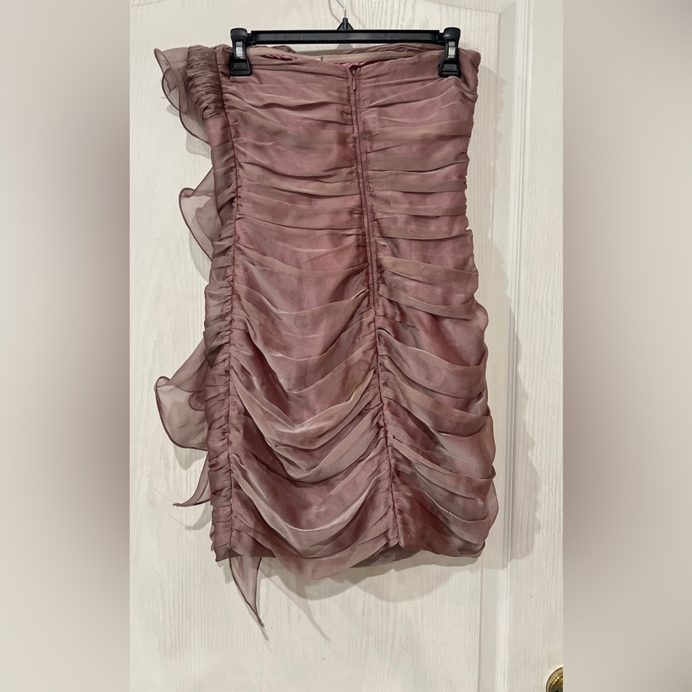 Katia  Mauve Ruffled Dress - Picture 4 of 8